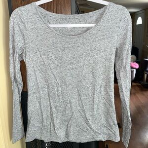 Loft Ann Taylor Gray Long Sleeve Women's Top Size Small